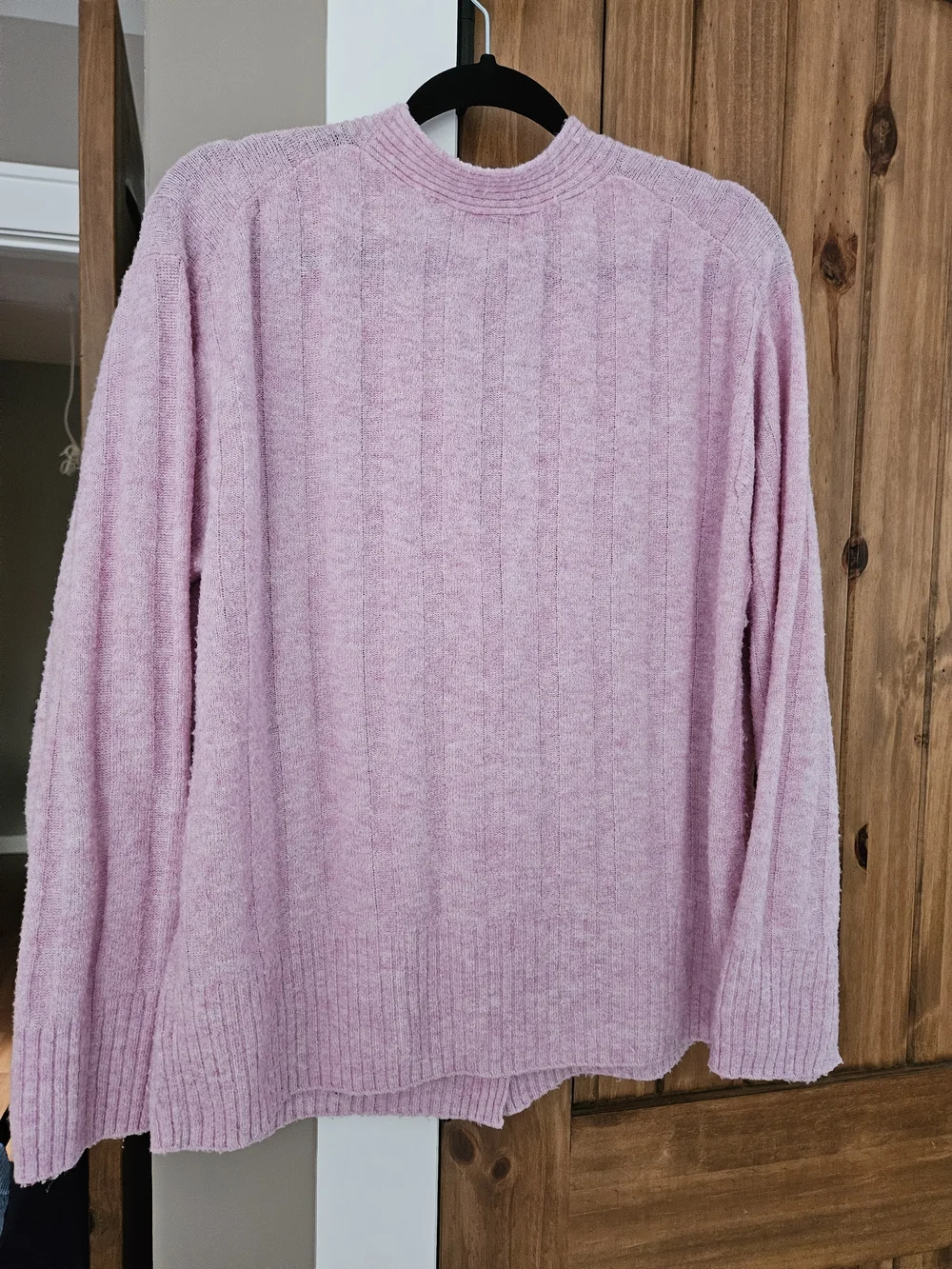 Universal Thread Soft Pink Button-Up Ribbed Cardigan - Picture 3 of 3